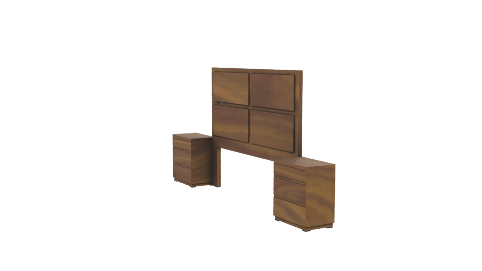 Stylish Wooden Storage Cabinet 3D - Professional 3D Model Render 13