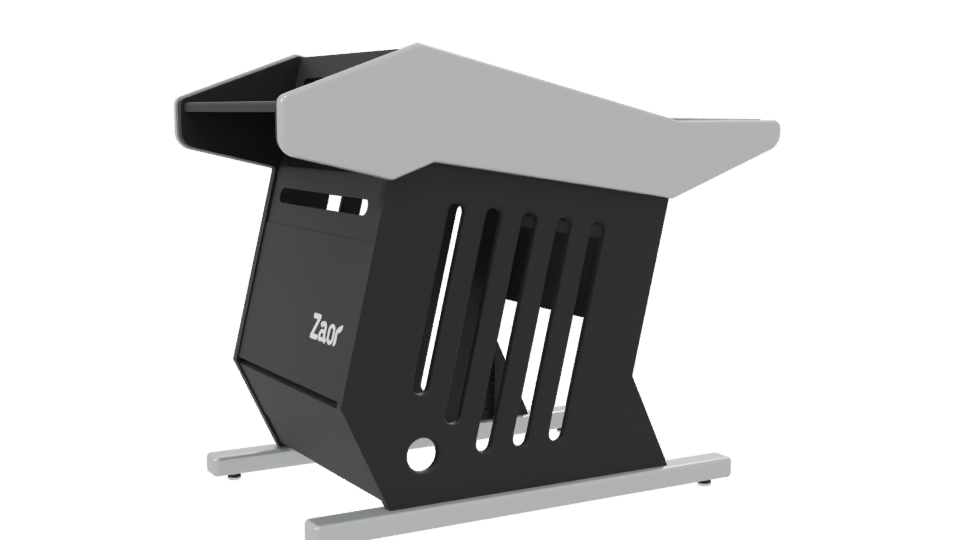 Minimalist Shopping Cart 3D Model - Professional 3D Model Render 7