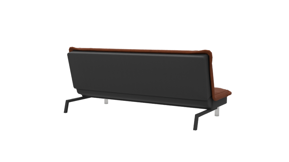 Stylish Brown Sofa 3D Model - Professional 3D Model Render 6
