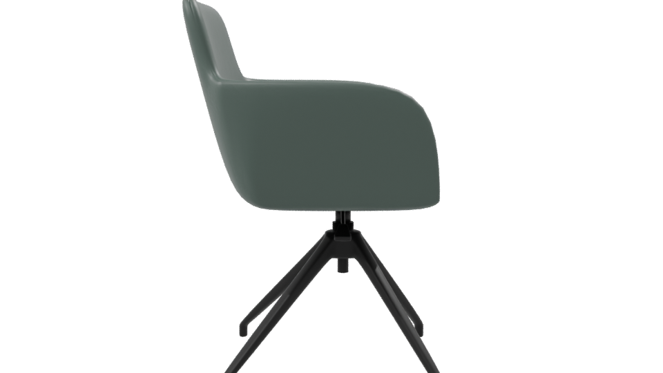 Stylish Modern Swivel Armchair 3D Model - Professional 3D Model Render 8