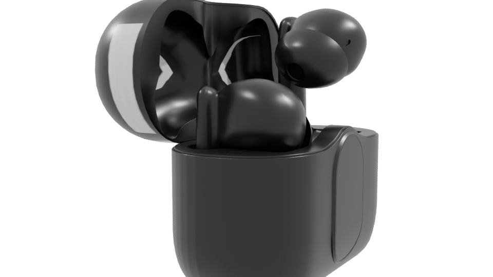 Stylish Wireless Earbuds Case 3D - Professional 3D Model Render 9