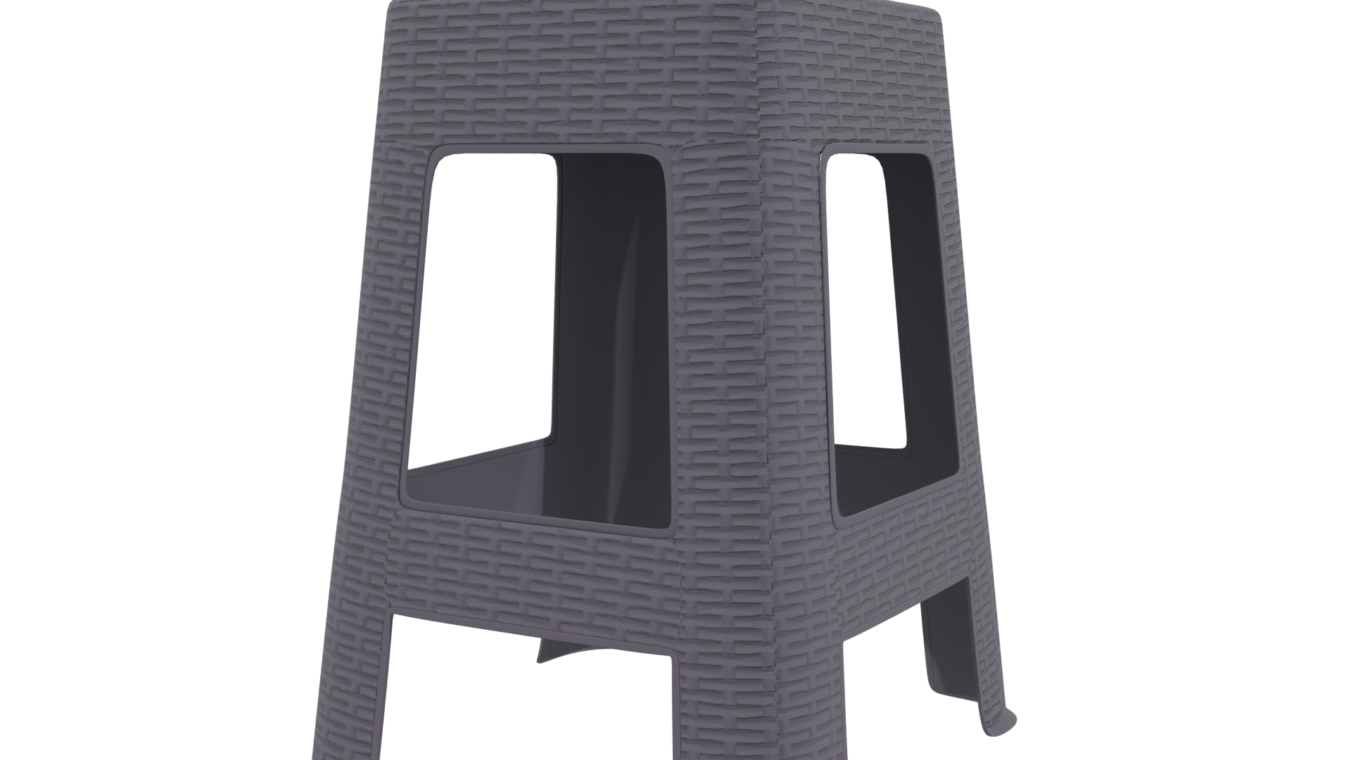 Stylish Plastic Stool 3D Model - Professional 3D Model Render 18