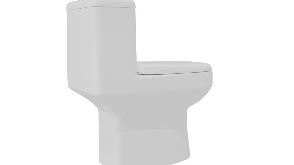 Stylish Modern Toilet 3D Model - Professional 3D Model Render 7