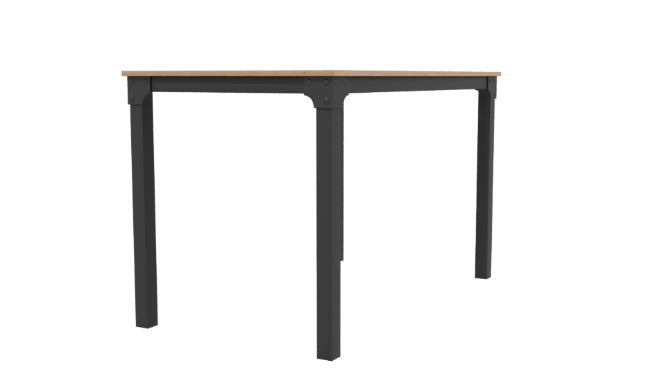 Stylish Minimalist Dining Table - Professional 3D Model Render 3