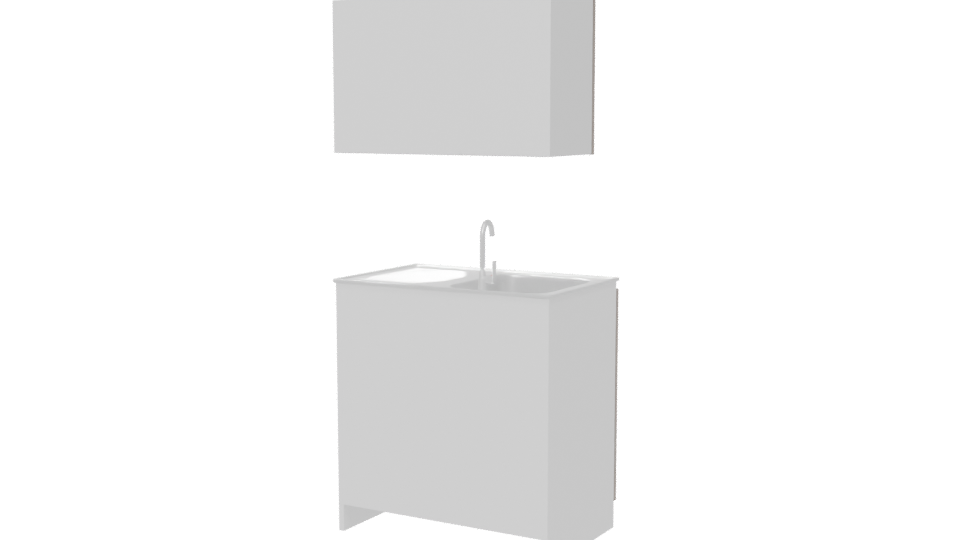 Stylish Kitchen Cabinet 3D Model - Professional 3D Model Render 6