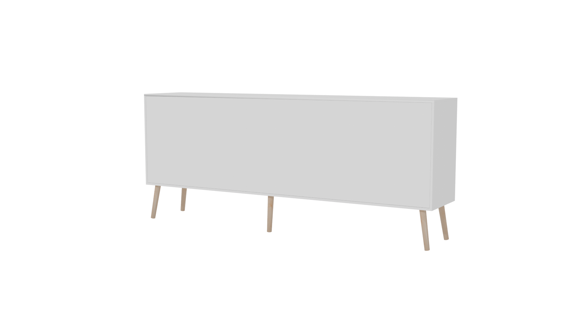 Stylish Modern Wooden Sideboard 3D - Professional 3D Model Render 6