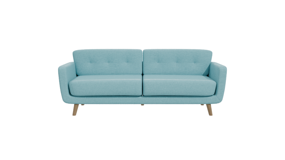 Stylish Mid-Century Sofa Model - Professional 3D Model Render 11