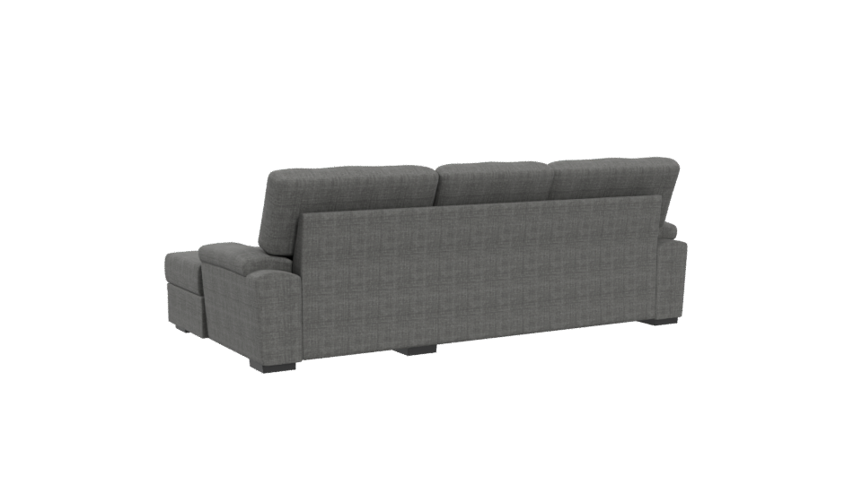 Modern L-Shaped Sofa 3D Model - Professional 3D Model Render 4