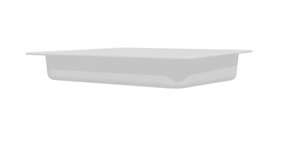 Stylish Rectangular Tray 3D Model - Professional 3D Model Render 12