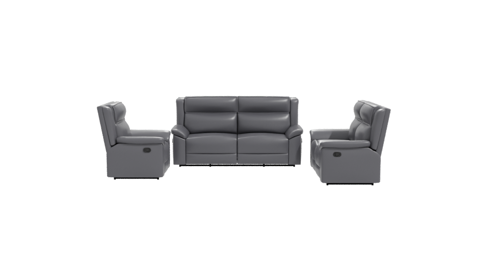 Modern Reclining Sofa Set 3D - Professional 3D Model Render 11