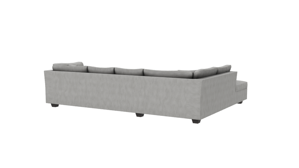 Modern L-Shaped Sofa 3D Model - Professional 3D Model Render 6