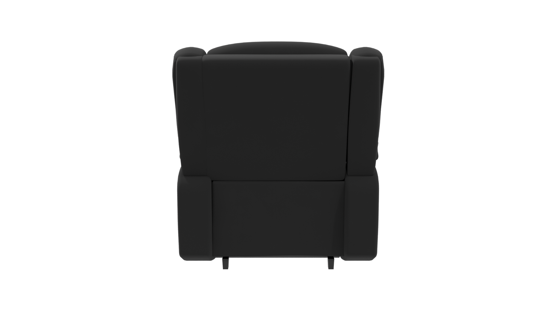 Contemporary Black Recliner Armchair 3D Model - Professional 3D Model Render 5