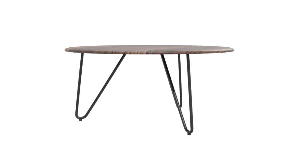 Stylish Round Wooden Table 3D - Professional 3D Model Render 12