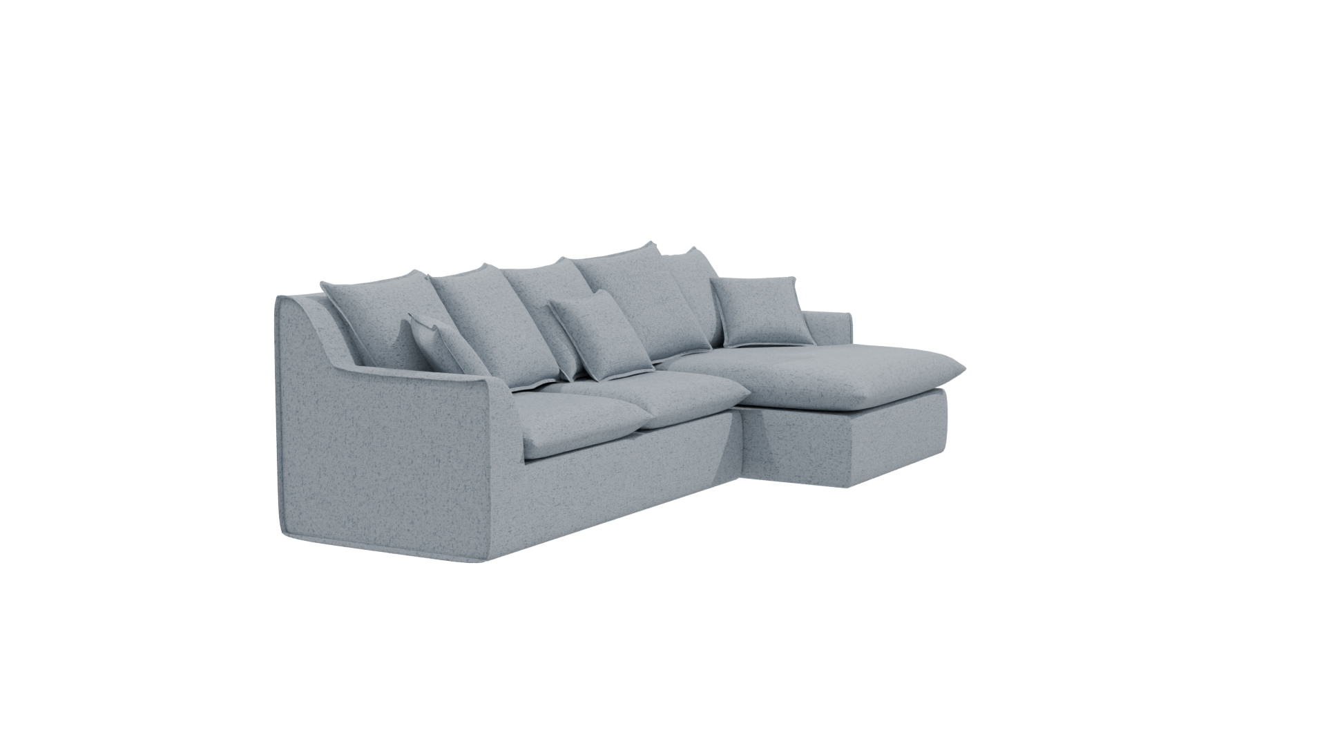 Cozy Modern Sectional Sofa 3D - Professional 3D Model Render 9