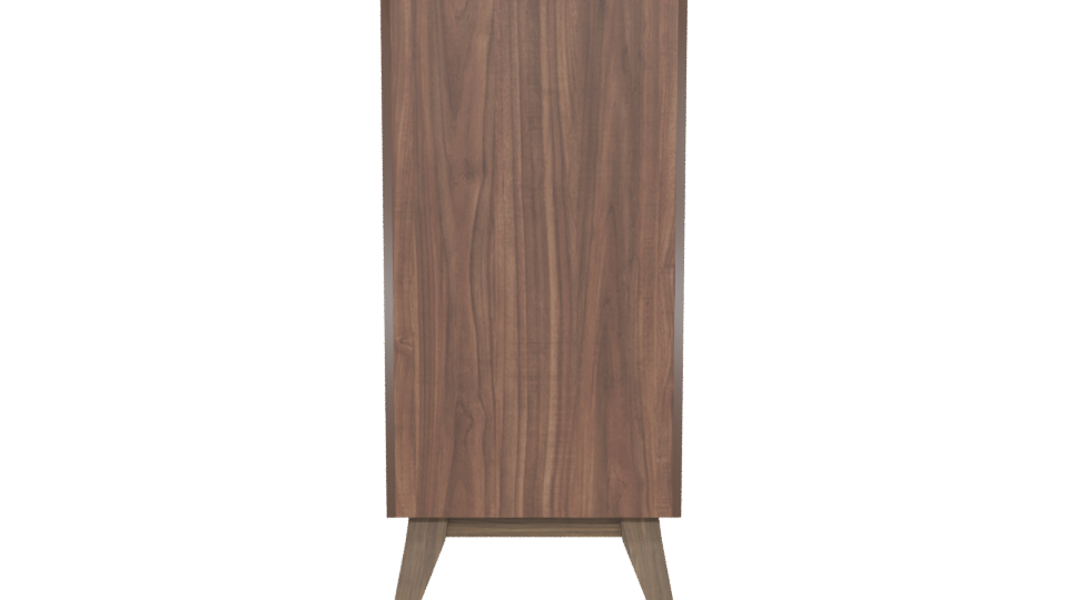 Stylish Modern Wooden Chest of Drawers 3D Model - Professional 3D Model Render 5