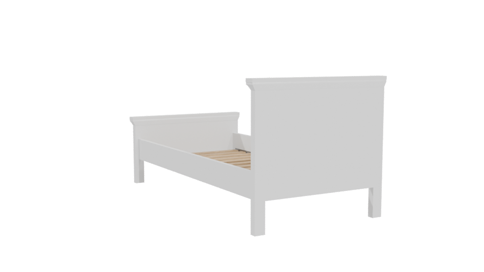 Elegant Bedroom Bed 3D Model - Professional 3D Model Render 4