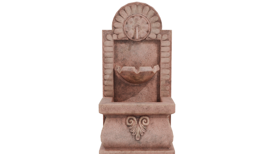 Ornate Water Fountain 3D Model - Professional 3D Model Render 11