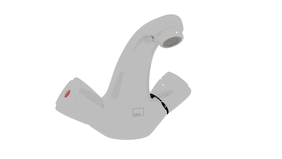 Monoblock Bathroom Faucet 3D - Professional 3D Model Render 10