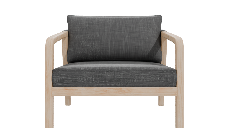 Contemporary Outdoor Lounge Chair 3D Model - Professional 3D Model Render 11