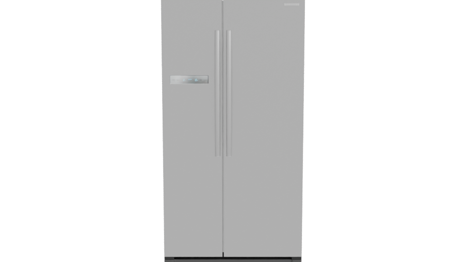 Sleek Stainless Steel Refrigerator 3D - Professional 3D Model Render 11