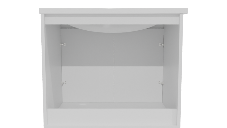 Minimalist White Storage Box 3D - Professional 3D Model Render 5