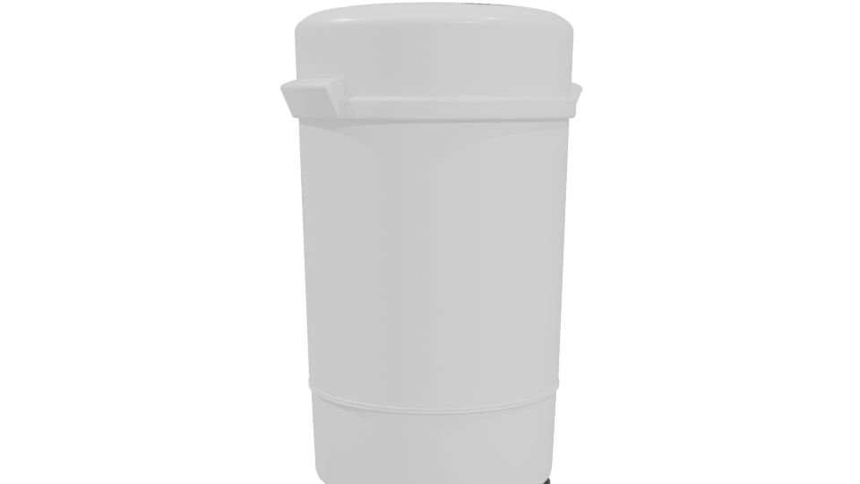 Sleek Modern Waste Bin 3D Model - Professional 3D Model Render 4