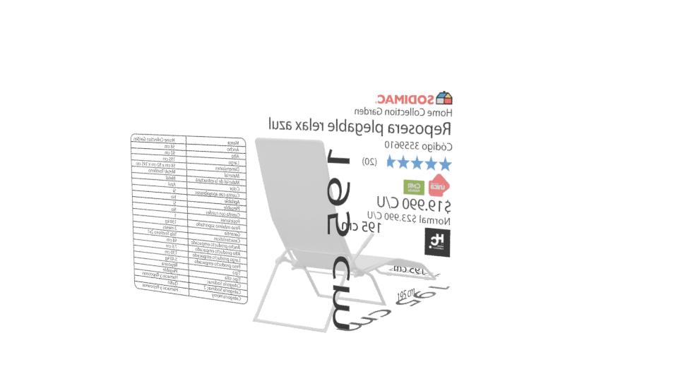 Adjustable Outdoor Recliner Model - Professional 3D Model Render 6