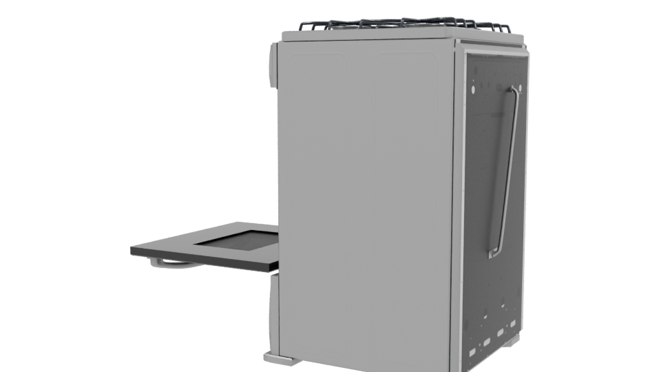 Gas Range Oven 3D Model - Professional 3D Model Render 3