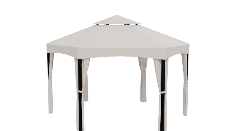 Stylish Outdoor Canopy Tent 3D Model - Professional 3D Model Render 12