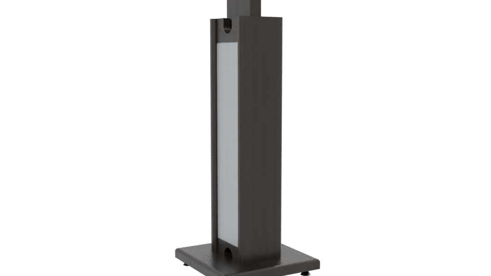 Stand Monitor Black 3D Model - Professional 3D Model Render 13