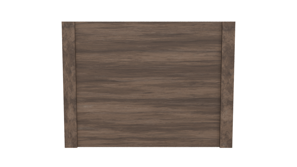 Stylish Wooden Media Unit 3D - Professional 3D Model Render 5