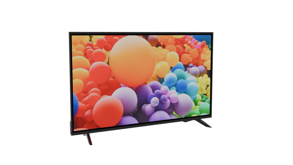 Vibrant LED TV Display Model - Professional 3D Model Render 10