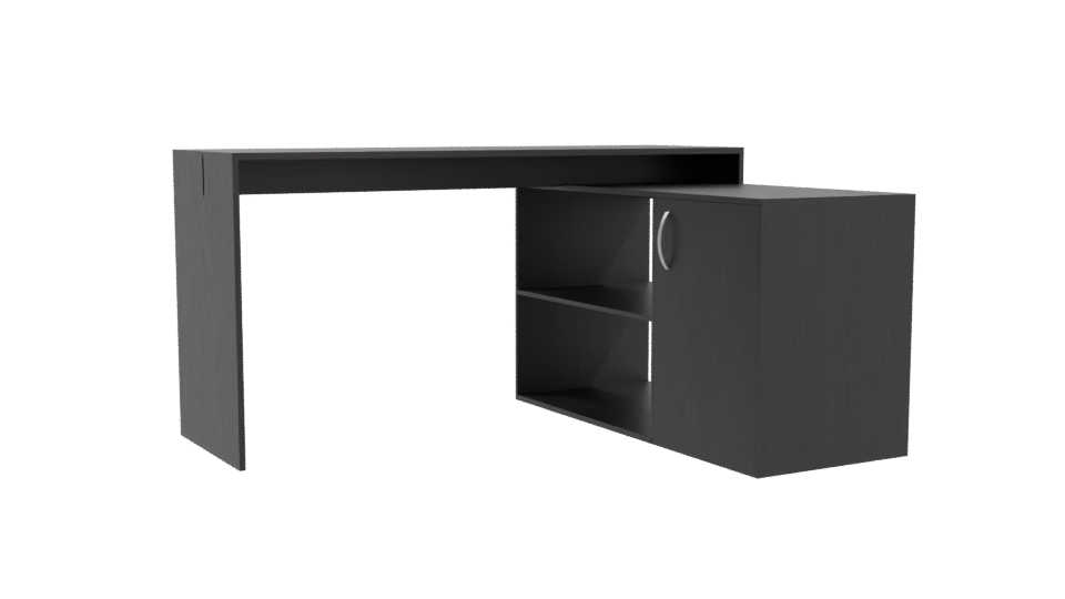 Minimalist Office Desk 3D Model - Professional 3D Model Render 10