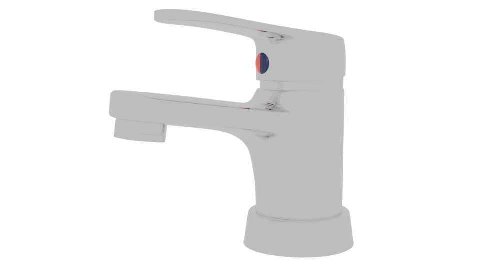 Stylish Kitchen Faucet 3D Model - Professional 3D Model Render 4