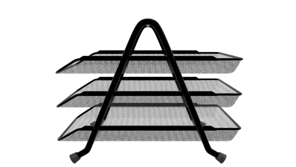 Stylish Desktop Organizer 3D Model - Professional 3D Model Render 2