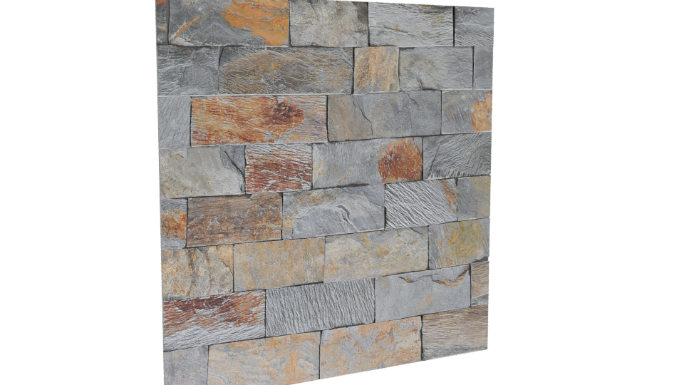 Realistic Stone Wall Texture 3D - Professional 3D Model Render 10