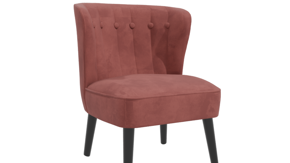 Stylish Fabric Accent Chair 3D Model - Professional 3D Model Render 10