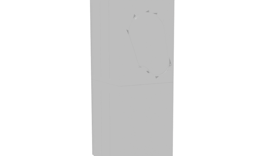 WK14WS6R Washer Dryer 3D Model - Professional 3D Model Render 4