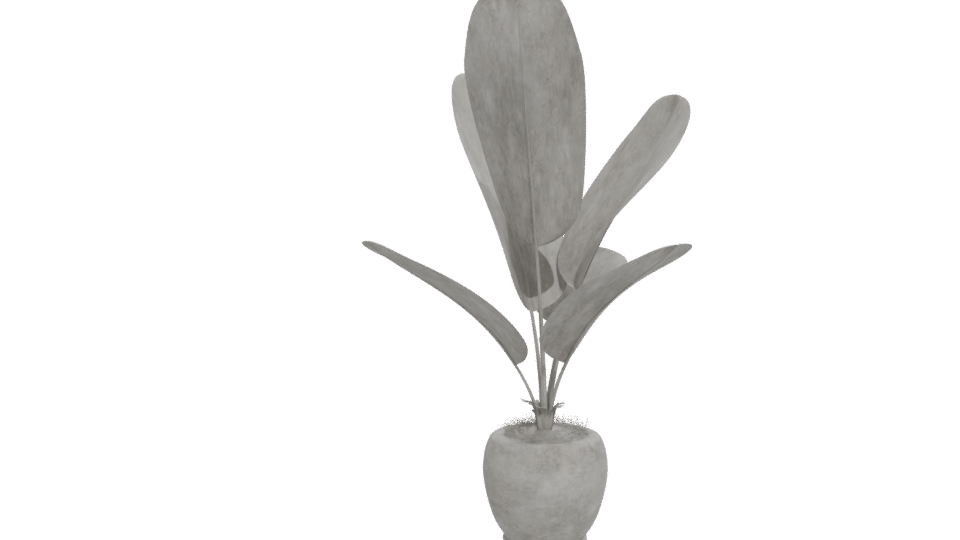 Stylish Potted Plant 3D Model - Professional 3D Model Render 12