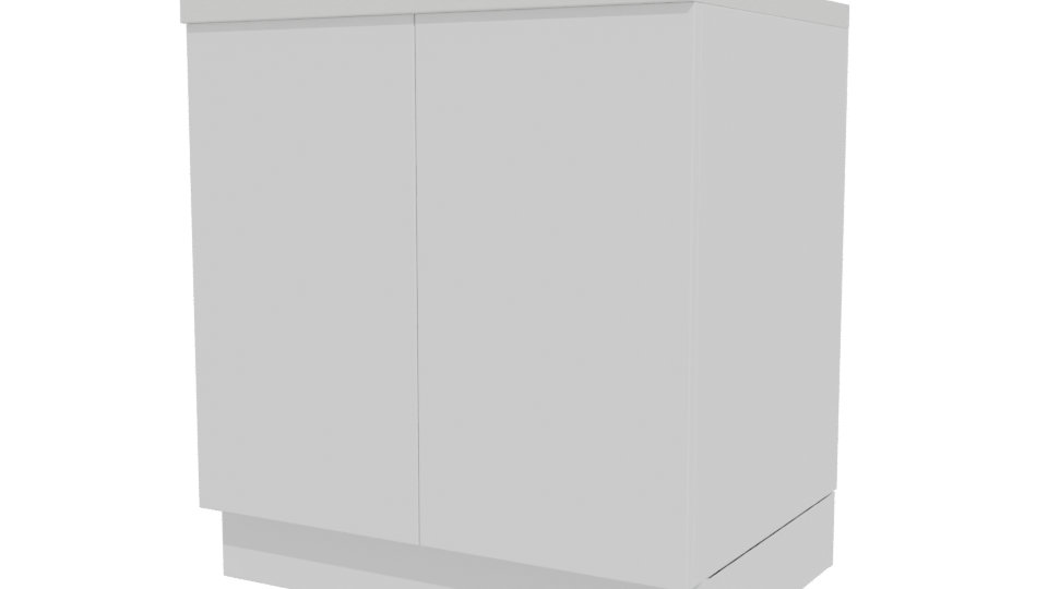 Stylish Modern Kitchen Island 3D Model - Professional 3D Model Render 12