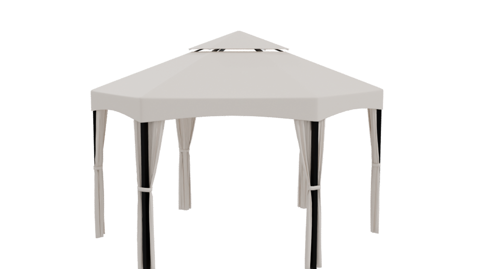 Stylish Outdoor Canopy Tent 3D Model - Professional 3D Model Render 10