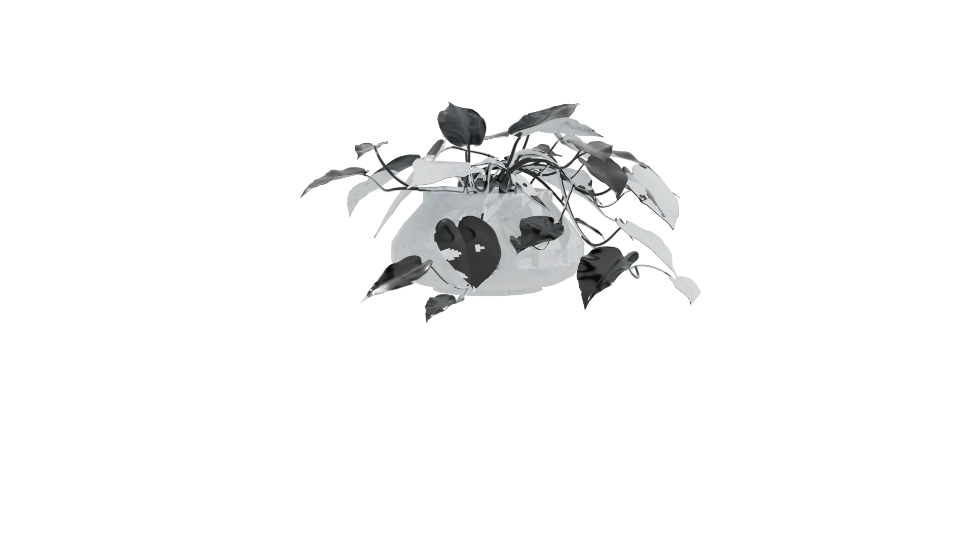 Realistic Potted Plant Model - Professional 3D Model Render 10