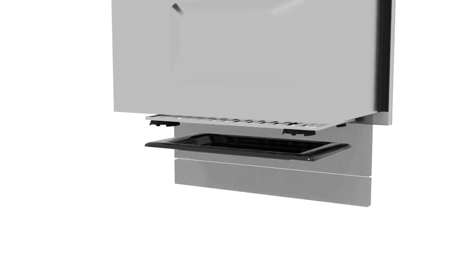 Sleek Black Microwave Oven 3D Model - Professional 3D Model Render 6