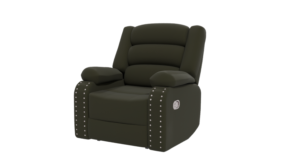 Individual Reclining Chair 3D Model - Professional 3D Model Render 12