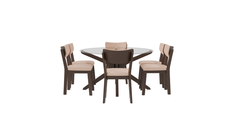Elegant Modern Dining Set 3D Model - Professional 3D Model Render 8