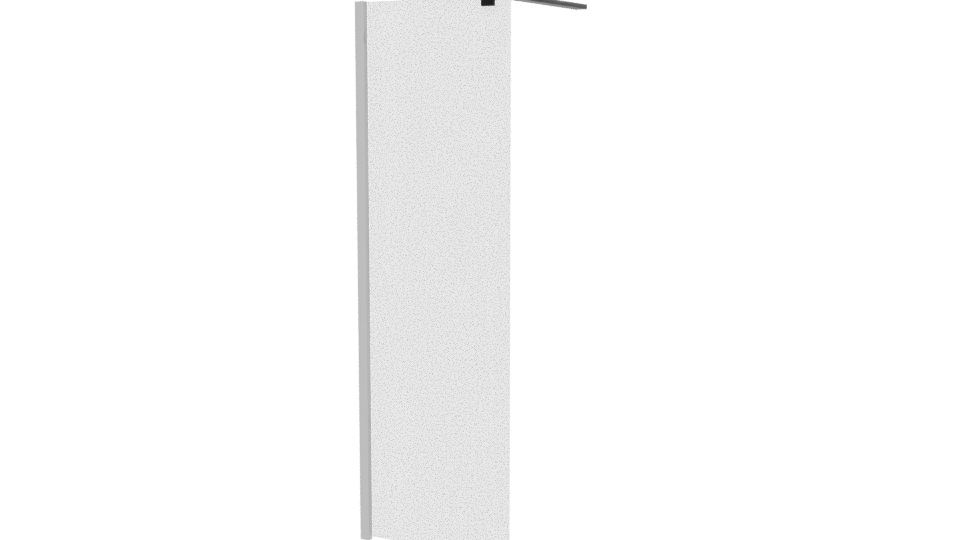 Vertical Rectangular Storage Cabinet 3D Model - Professional 3D Model Render 12