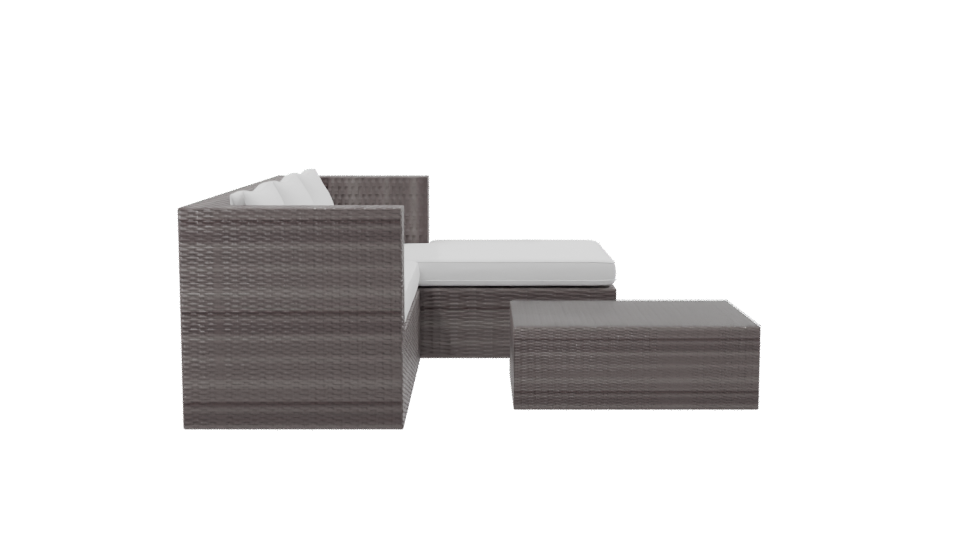 Stylish Outdoor Sofa Set 3D - Professional 3D Model Render 8