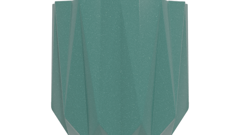 Stylized Geometric Planter 3D - Professional 3D Model Render 12