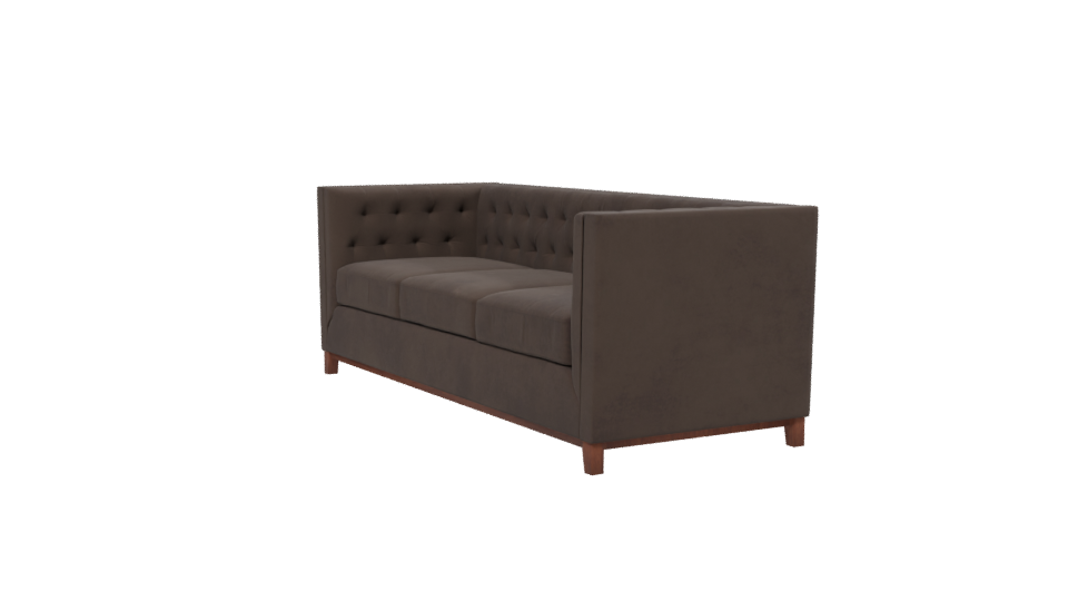 Sofa Roma 3C Velvet Chocolate 3D - Professional 3D Model Render 13