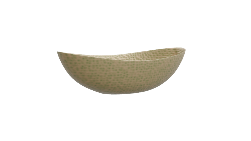 Stylized Hammered Metal Bowl 3D - Professional 3D Model Render 10